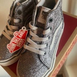 BRAND NEW GLITTER VANS TODDLER SIZE 7